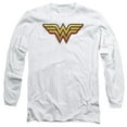 thumbnail image 1 of Wonder Woman Airbrush Ww Long Sleeve Adult 18/1 T-Shirt White, 1 of 1