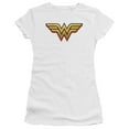 thumbnail image 1 of Wonder Woman Airbrush Ww S/S Junior Women's T-Shirt Sheer White, 1 of 1