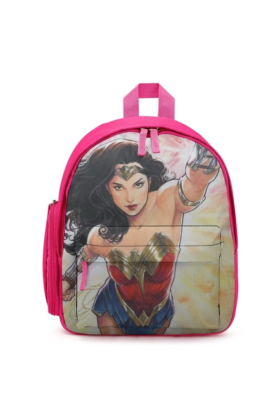 Wonder Woman Backpack Cute Lightweight Small Laptop Bag Daypack Durable Bookbag for School Travel Hiking Gifts