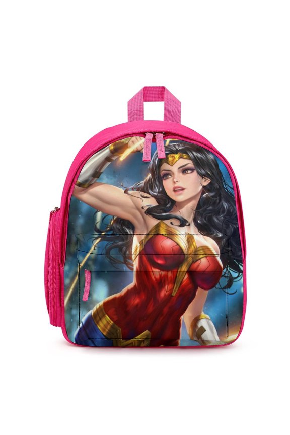 Wonder Woman Backpack Cute Lightweight Small Laptop Bag Daypack Durable Bookbag for School Travel Hiking Gifts
