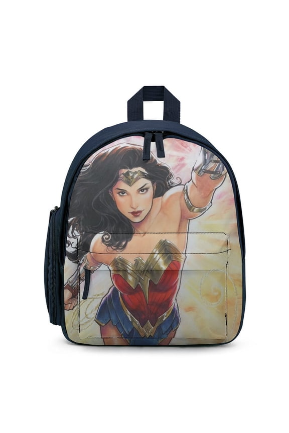Wonder Woman Backpack Cute Lightweight Small Laptop Bag Daypack Durable Bookbag for School Travel Hiking Gifts