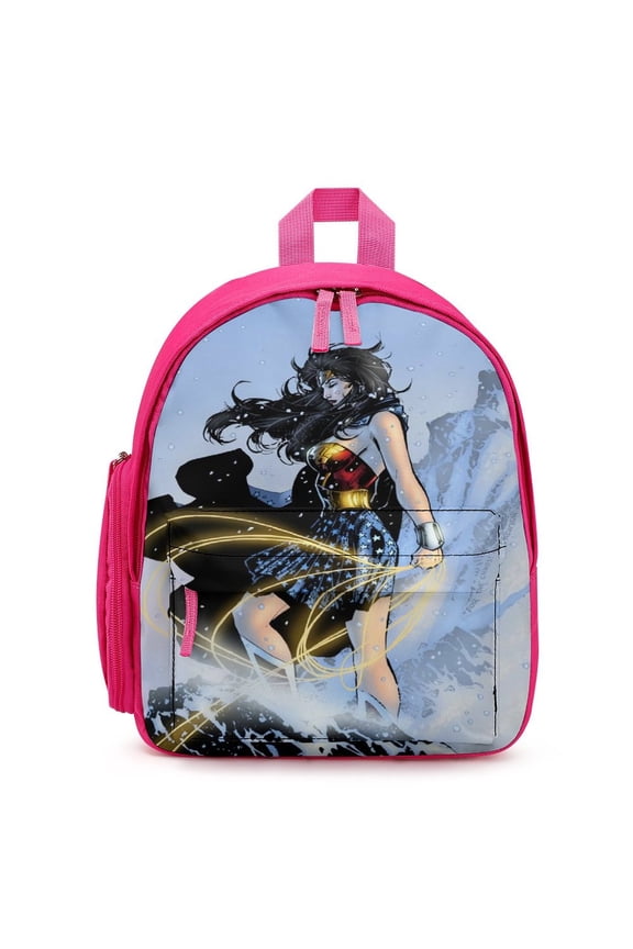 Wonder Woman Backpack Cute Lightweight Small Laptop Bag Daypack Durable Bookbag for School Travel Hiking Gifts