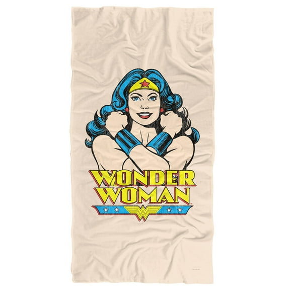 Wonder Woman Beach Towel, 30"x60" Wonder at Large Beach Towel