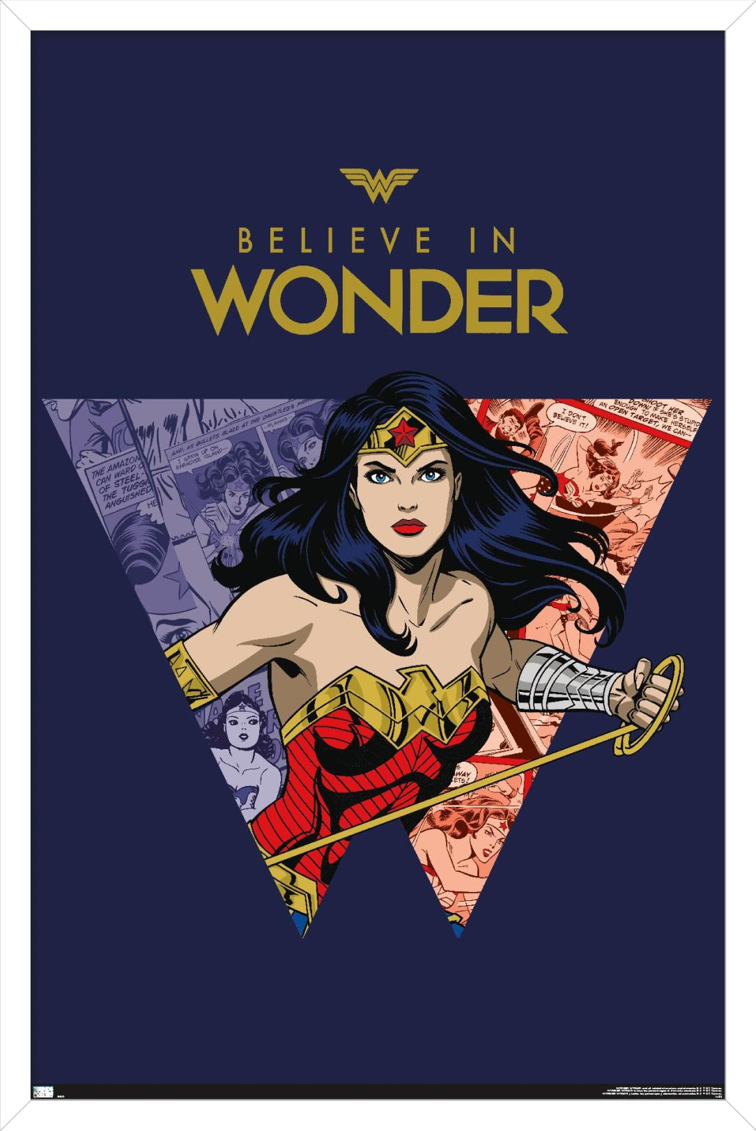Wonder Woman - Believe in Wonder Wall Poster, 22.375" x 34", Framed