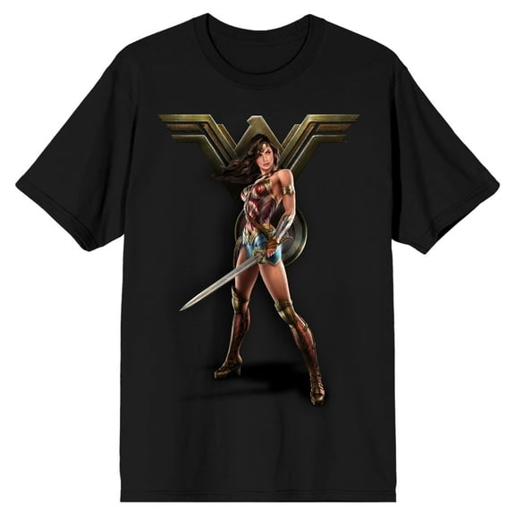Wonder Woman Black T-Shirt-L