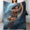 thumbnail image 1 of Wonder Woman Blanket, Super Soft Cozy Flannel Throw Blanket Bedding Gifts for Kids Adults, Warm Fleece Blankets for Sofa Couch Chair Bed Living Room 40"x30", 1 of 8