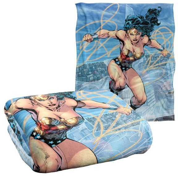 Wonder Woman Blue Sky Wonder Woman Silky Touch Super Soft Throw Blanket 50' x 60'