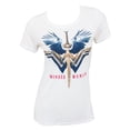 thumbnail image 1 of Wonder Woman Burnout White Ladies Tee Shirt, 1 of 1