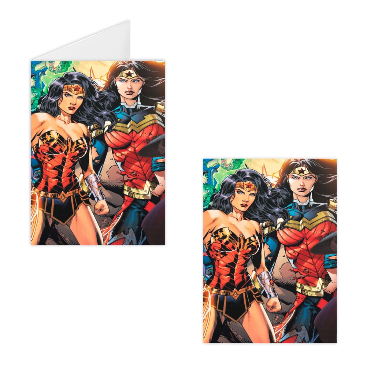 Biglietto Di Auguri Papyrus Wonder Woman – Con Glitter E Gemma Rossa, Interno Bianco, Per Compleanno E Festa Della Mamma - 2