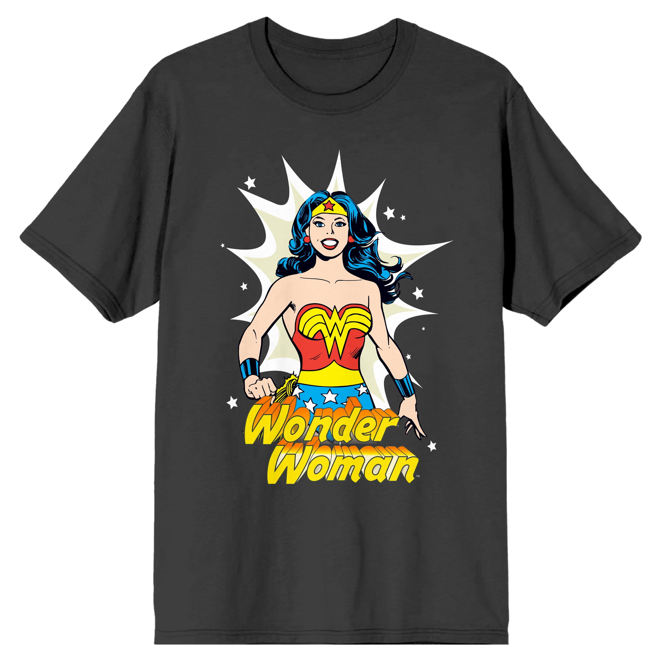 Wonder Woman Portrait Men's Black T-shirt-L - Walmart.com