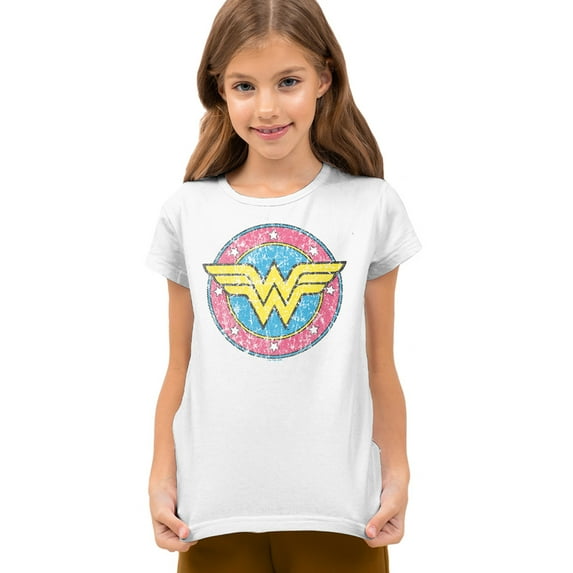 Wonder Woman Classic 1 Kids T Shirt (X-Large) for Youth Toddler Boys and Girls, White