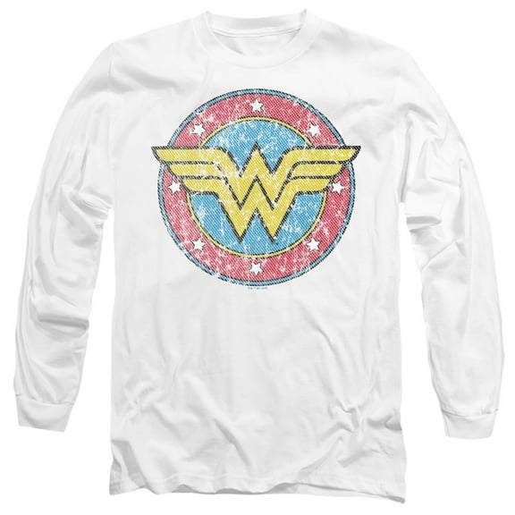 Wonder Woman Classic 1 Unisex Adult Long-Sleeve T Shirt,White, Medium