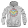 thumbnail image 1 of Wonder Woman Classic 2 Kids Pull-Over Hoodie (Medium) for Youth Boys and Girls, Athletic Heather, 1 of 5