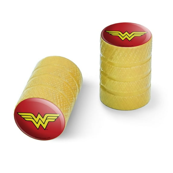 Wonder Woman Classic Logo Motorcycle Bicycle Bike Tire Rim Wheel Aluminum Valve Stem Caps