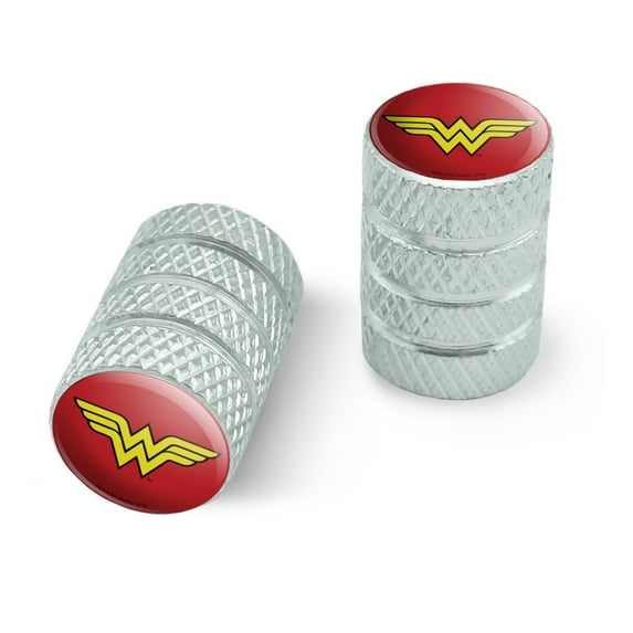 Wonder Woman Classic Logo Motorcycle Bicycle Bike Tire Rim Wheel Aluminum Valve Stem Caps