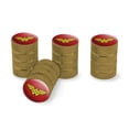 thumbnail image 1 of Wonder Woman Classic Logo Tire Rim Wheel Aluminum Valve Stem Caps, 1 of 6