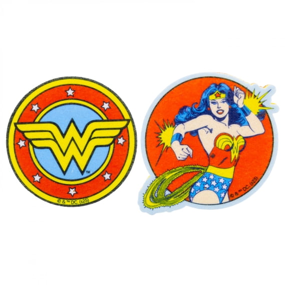 Wonder Woman Comic Art 2-Pack Scrubby and Smooth Sponge Set