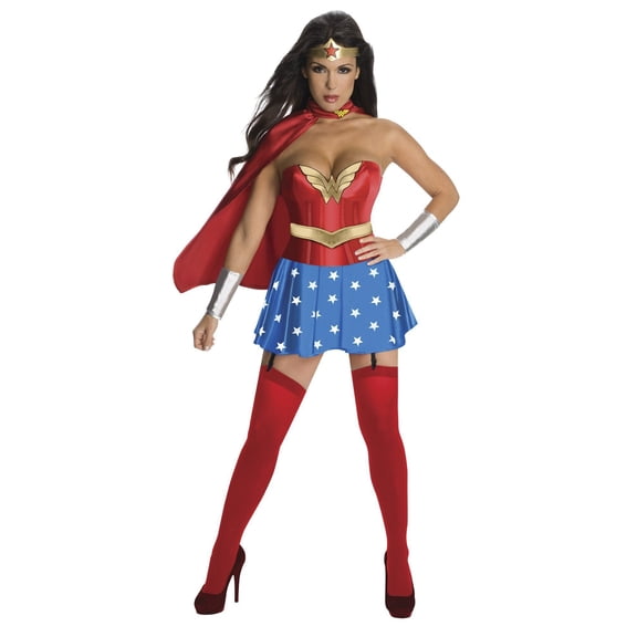 DC Comics Wonder Woman Corset Costume for Adults by Rubies, Women's Medium