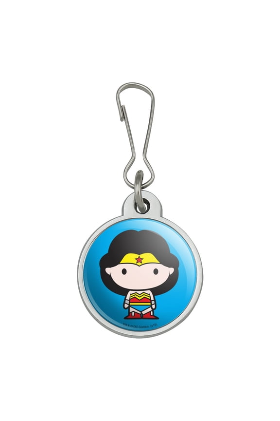 Wonder Woman Cute Chibi Character Jacket Handbag Purse Luggage Backpack Zipper Pull Charm