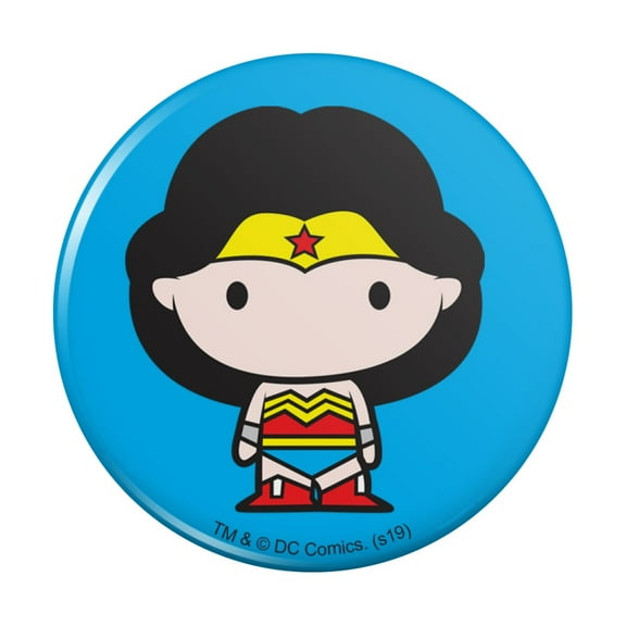 Wonder Woman Cute Chibi Character Pinback Button Pin