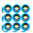 thumbnail image 1 of Wonder Woman Cute Chibi Character Planner Calendar Scrapbooking Crafting Stickers, 1 of 6