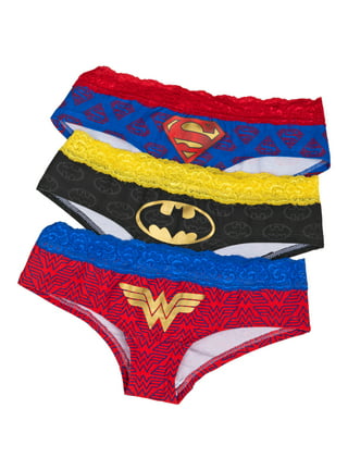 2 Superhero Panties Bikini/tanga Style Women's Underwear Printed Knickers  Batman and Supergirl/superman 