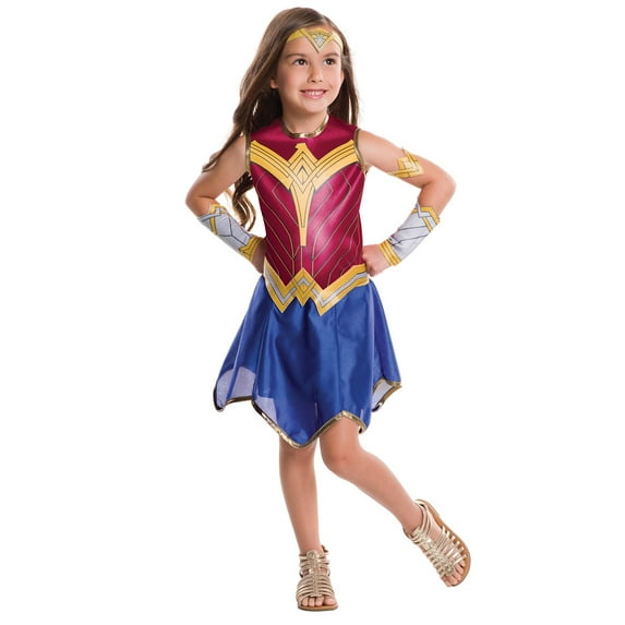Wonder Woman Dawn Of Justice Girl's Halloween Fancy-Dress Costume for Child, S