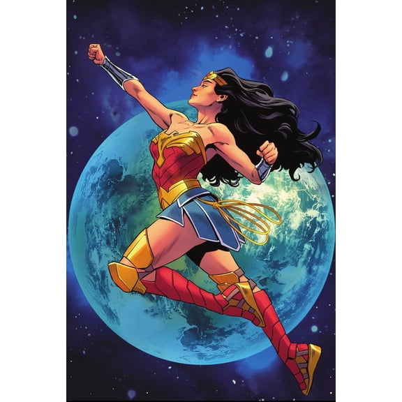 Wonder Woman Diamond Art Painting Kits for Adults - Full Drill Diamond Art Paintings for Beginners, Round 5D Paint with Diamonds Gem Art Painting Kits DIY Adult Crafts 12x16inch