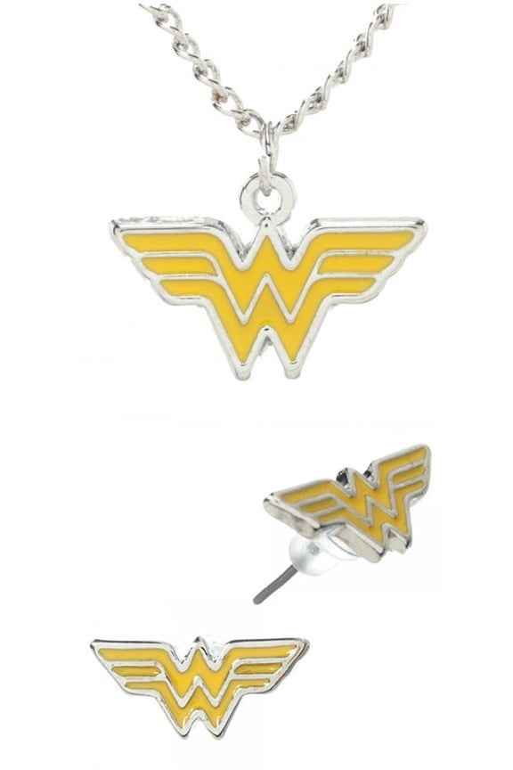 Wonder Woman Earring & Necklace Set