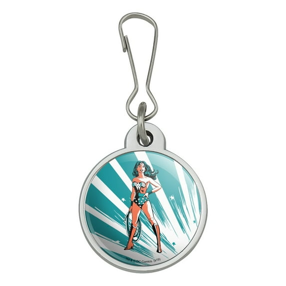 Wonder Woman Flashing Lights Jacket Handbag Purse Luggage Backpack Zipper Pull Charm