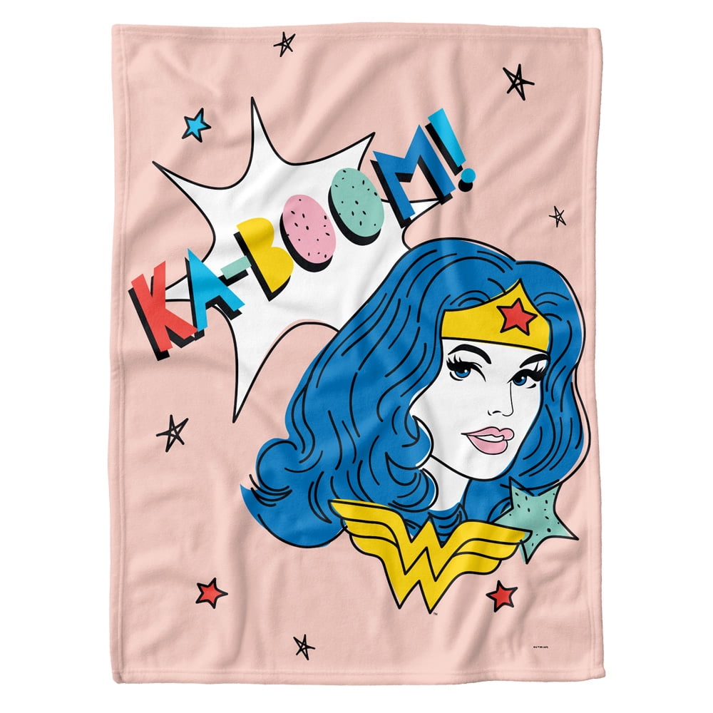 Superman Space Pattern Baby Blanket 30x40 Inches - Lightweight Fleece, Officially Licensed, For Boys & Girls