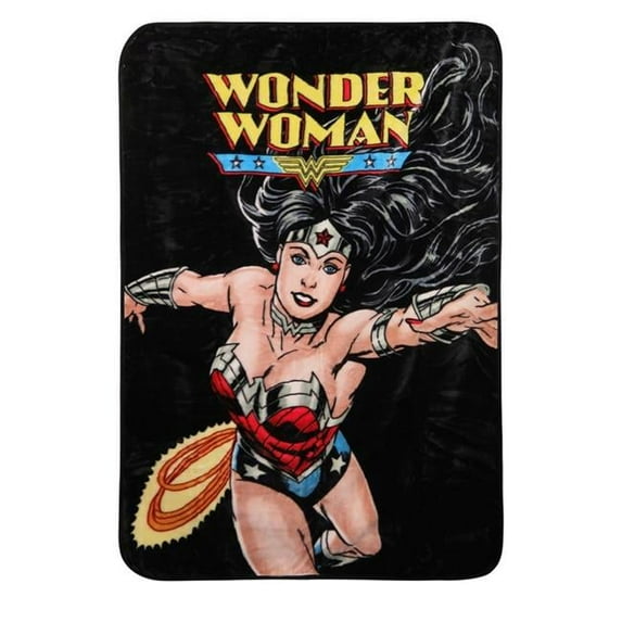 Wonder Woman Flight Twin Plush Blanket