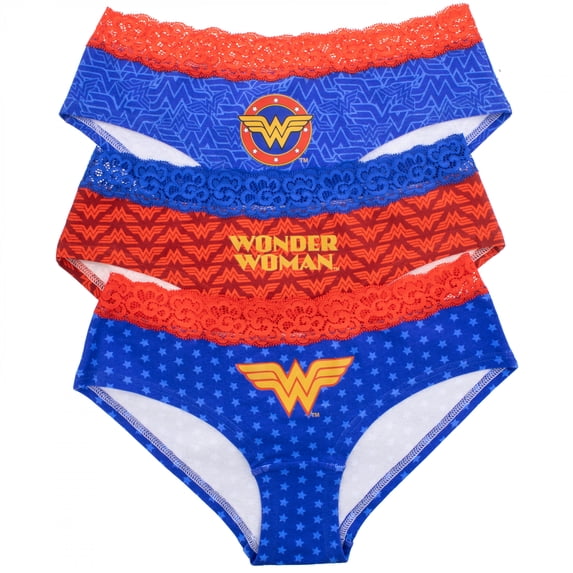Wonder Woman Foil Panty 3-Pack-Medium