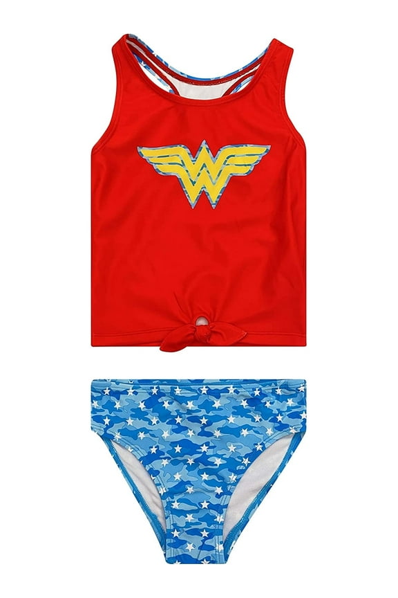 Girls' 2 Piece Tankini Swimsuit, Sizes 4-6x