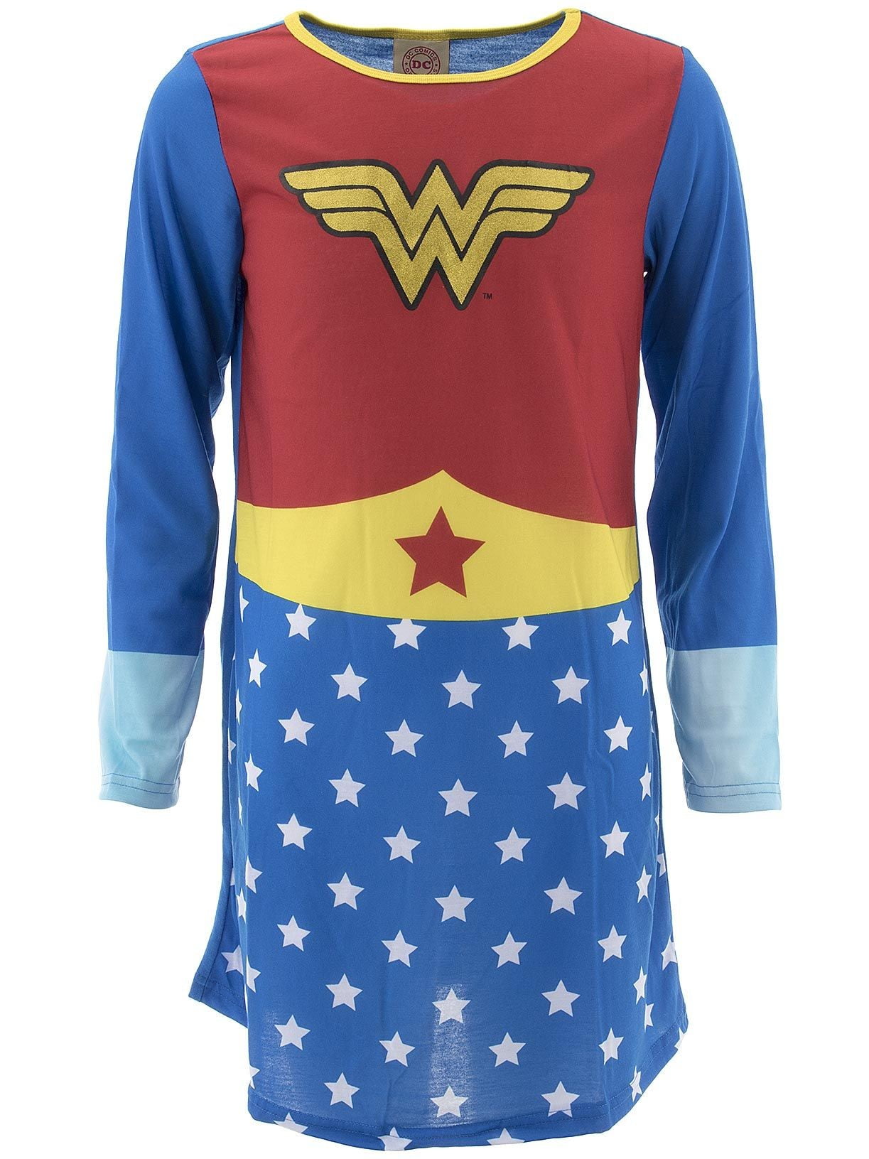 DC Comics Brandclub Wonder Woman Girls Long Sleeve Nightgown