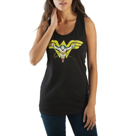 Wonder Woman Juniors Apparel Tank Top- Large