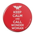 thumbnail image 1 of Wonder Woman Keep Calm and Call Kitchen Refrigerator Locker Button Magnet, 1 of 6