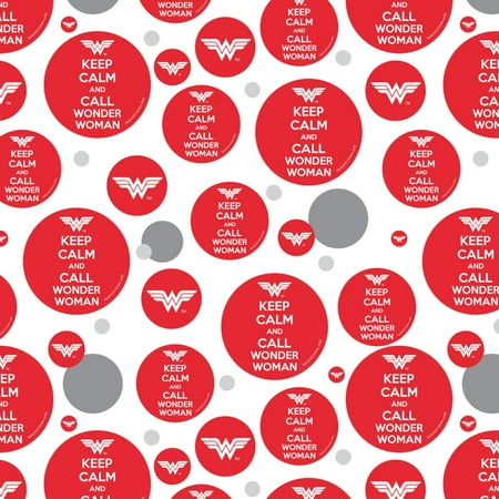 Wonder Woman Keep Calm and Call Premium Gift Wrap Wrapping Paper Roll
