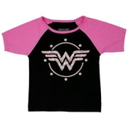Wonder Woman Kids Bedazzled Symbol T-Shirt-Toddler 3T