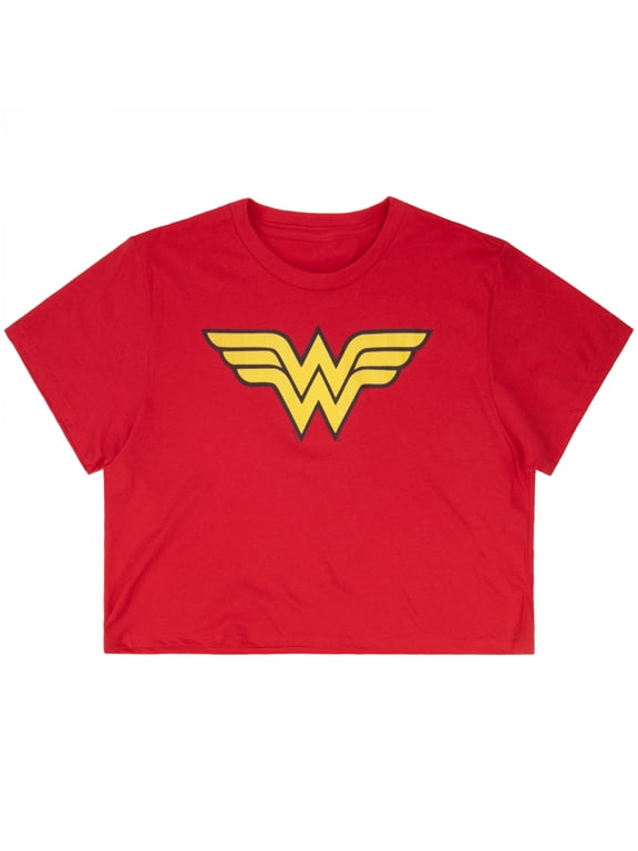 Logo Red Woman's Crop Top T-Shirt-Small