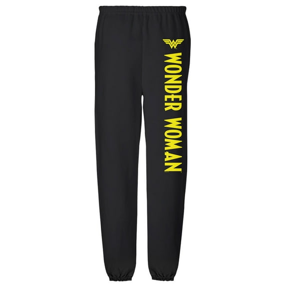 Wonder Woman Logo and Name Unisex Jogger Sweatpants for Men and Women