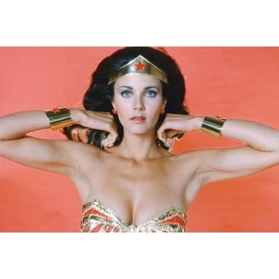 MovieMarket Wonder Woman Lynda Carter Absolutely Huge Breasts in Costume Arms 24x36 Poster
