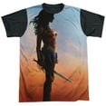 thumbnail image 1 of Wonder Woman Men's  Poster Sublimation T-shirt White, 1 of 4