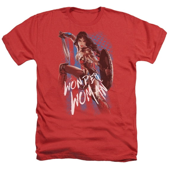 Wonder Woman Movie - American Hero - Heather Short Sleeve Shirt - XX-Large
