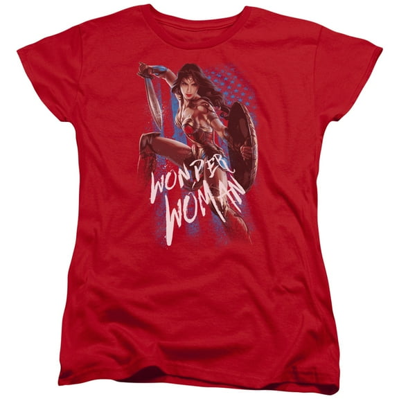 Wonder Woman Movie - American Hero - Women's Short Sleeve Shirt - X-Large