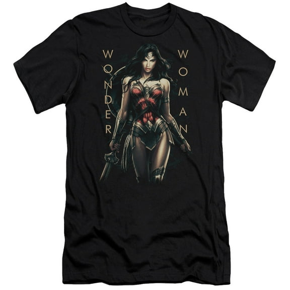 Wonder Woman Movie Armed And Dangerous S/S Adult 30/1 T-Shirt Black