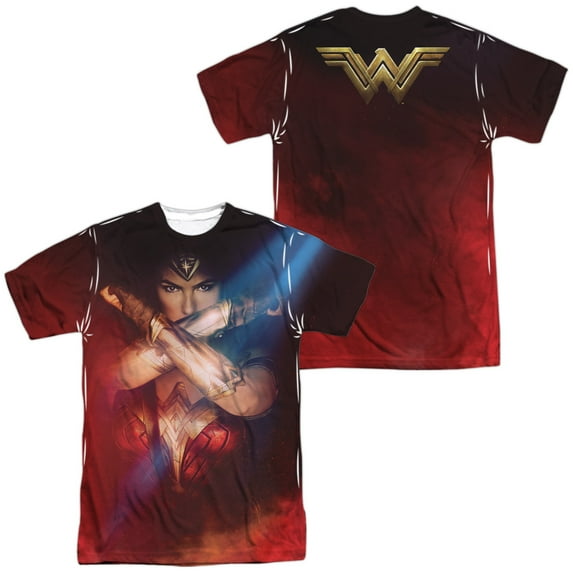 Wonder Woman Movie Arms Crossed Unisex Adult Sublimated Costume T Shirt (Front/Back), X-Large Multicolor