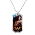thumbnail image 1 of Wonder Woman Movie Battle Military Dog Tag Pendant Necklace with Chain, 1 of 5