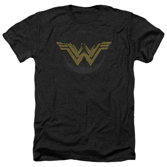 Wonder Woman Movie - Distressed Logo - Heather Short Sleeve Shirt - Medium