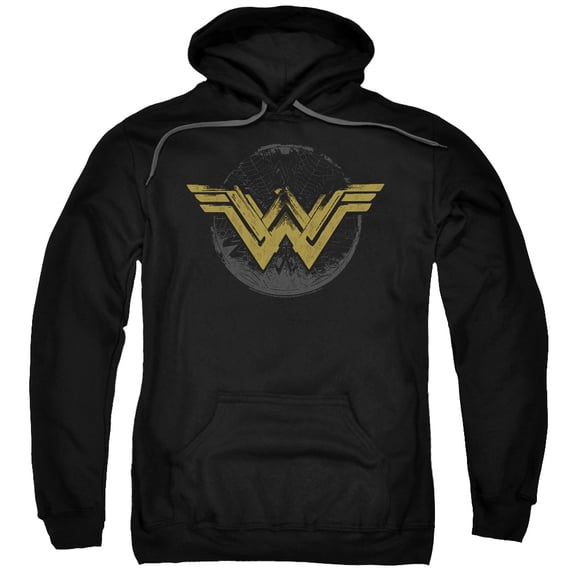 Wonder Woman Movie - Distressed Logo - Pull-Over Hoodie - Large